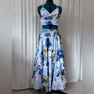 Handmade Star Wars Two-Piece Skirt Bandeau Set fits approximate size 10
